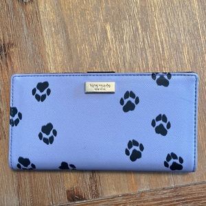 Kate Spade paw print wallet like new!